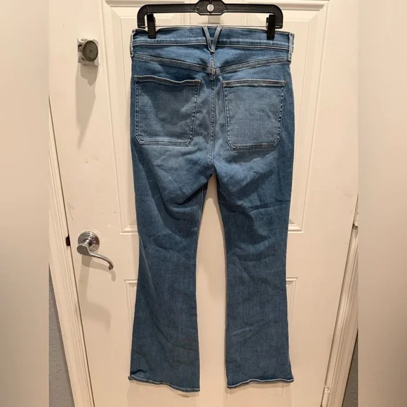 Veronica Beard Beverly Skinny Flare Patch Pocket Jeans